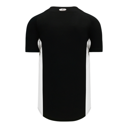 Athletic Knit Full Button Baseball Jersey with Contrast Mesh Inserts (BA1890)